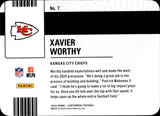 2024 Xavier Worthy Panini Contenders PERMIT TO DOMINATTE ROOKIE RC #7 Kansas City Chiefs