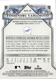 2024 Yoshinobu Yamamoto Bowman Sterling ROOKIE RC #BSR-40 Los Angeles Dodgers 1