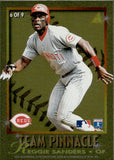 1996 Ken Griffey Jr. Reggie Sanders Pinnacle TEAM PINNACLE #6 Seattle Mariners Cincinnati Reds