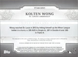 2014 Kolten Wong Topps Triple Threads AUTOGRAPH JERSEY 12/18 AUTO #TTAR-KW1 St. Louis Cardinals