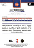 2025-26 Cade Cunningham Topps GREEN HOLO FOIL 3/99 #40 Detroit Pistons