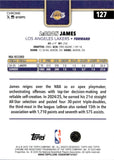 2025-26 LeBron James Topps Chrome X-FRACTOR #127 Los Angeles Lakers