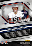 2025 Will Campbell Panini Prizm PURPLE POWER PRIZM ROOKIE AUTOGRAPH 30/49 RC AUTO #312 New England Patriots