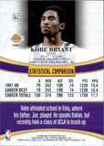 1998-99 Kobe Bryant Topps Gold Label #GL3 Los Angeles Lakers HOF 4