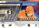 2024-25 Cutter Gauthier Upper Deck Extended Series ROOKIE REFLECTIONS TRIPLE DIMENSIONS GOLD 61/100 RC #RR-27 Anaheim Ducks *JERSEY NUMBER*
