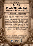 2015 Alex Rodriguez Topps UPDATE SERIES ETCHED IN HISTORY #EIH-11 New York Yankees
