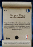 2025-26 Cooper Flagg Topps Holiday MAKING THE NICE LIST ROOKIE RC #ML-1 Dallas Mavericks 1