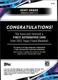 2021 Kent Hrbek Topps Finest AUTO AUTOGRAPH #FA-KH Minnesota Twins