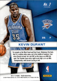 2014-15 Kevin Durant Panini Prizm SUPERSTARS PRIZM #3 Oklahoma City Thunder 3