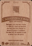 2023-24 Andy Bathgatel Upper Deck Engrained CARVED IN TIME #CT-11 New York Rangers