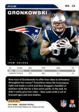 2019 Rob Gronkowski Panini Obsidian ELECTRIC ETCH PURPLE 7/75 #15 New England Patriots