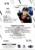2023-24 Tyler Kleven OPC Platinum COSMIC ROOKIE AUTOGRAPH 35/65 RC AUTO #R-TK Ottawa Senators