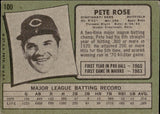 1971 Pete Rose Topps #100 Cincinnati Reds BV$150