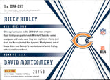 2019 Riley Ridley David Montgomery Panini Phoenix DUAL PATCH AUTOGRAPH 28/50 AUTO #DPA-CHI Chicago Bears
