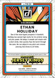 2026 Ethan Holliday Panini Donruss PROSPECT JERSEY KINGS ORANGE ICE #PJK-EH Colorado Rockies