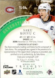 2022-23 Saku Koivu Upper Deck Trilogy GENERATIONS GREEN AUTOGRAPH 2/25 AUTO #TG-8A Montreal Canadiens