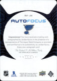 2023-24 Jordan Kyrou Upper Deck Triology AUTO FOCUS AUTOGRAPH #AF-JK St. Louis Blues