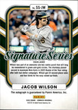 2026 Jacob Wilson Panini Donruss SIGNATURE SERIES TEAL FOIL AUTOGRAPH 23/25 AUTO #SS-JW Oakland A's