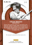 2016 Craig Biggio Panini Pantheon MILESTONE SCRIPTS AUTOGRAPH 1/5 AUTO #MS-CB Houston Astros
