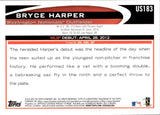 2012 Bryce Harper Topps UPDATE ROOKIE RC #US183 Washington Nationals 6
