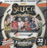 2025-26 Panini Select EuroLeague Basketball Hobby Mega, 20 Box Case
