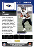 2023 Zay Flowers Panini Contenders Optic GREEN PULSAR ROOKIE TICKET AUTOGRAPH 18/30 RC AUTO #142 Baltimore Ravens