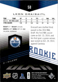 2014-15 Leon Draisaitl Upper Deck UD Black ROOKIE 113/199 RC #58 Edmonton Oilers