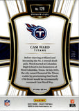 2025 Cam Ward Panini Select PREMIER LEVEL WHITE SHOCK PRIZM ROOKIE 130/799 RC #126 Tennesse Titans