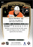 2024-25 Matvei Michkov Upper Deck Stature RED ROOKIE 189/249 RC #32 Philadelphia Flyers