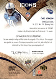 2008 Chris Johnson Upper Deck Icons ROOKIE AUTOGRAPH 69/135 RC AUTO #116 Tennessee Titans