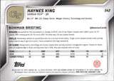 2025 Haynes King Bowman Chrome University 1st BOWMAN FUCHSIA REFRACTOR 62/225 #142 Georgia Tech Yellow Jackets