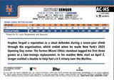 2025 Hayden Senger Topps Chrome AQUA WAVE REFRACTOR ROOKIE AUTOGRAPH 56/199 RC AUTO #AC-HS New York Mets