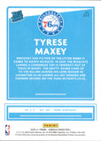 2020-21 Tyrese Maxey Panini Donruss YELLOW ROOKIE RC #211 Philadelphia 76ers