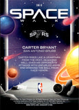 2025-26 Carter Bryant Topps Cosmic Chrome SPACE WALK GOLD INTERSTELLAR REFRACTOR ROOKIE 42/50 RC #SW-9 San Antonio Spurs