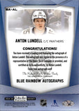 2024-25 Anton Lundell OPC Platinum BLUE RAINBOW AUTO AUTOGRAPH #BA-AL Florida Panthers
