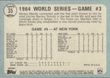 2021 Mickey Mantle Topps X Collection NAVY BLUE 119/199 1965 TOPPS #35 New York Yankees