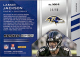 2019 Lamar Jackson Panini Spectra MASKED MARVELS PRIZM 14/99 #MM-4 Baltimore Ravens
