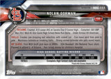 2018 Nolan Gorman Bowman Draft Chrome REFRACTOR 1ST BOWMAN #BDC-117 St. Louis Cardinals