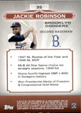 2011 Jackie Robinson Topps Tribute GREEN 12/75 #35 Brooklyn Dodgers