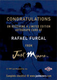 1999 Rafael Furcal Just Minors AUTOGRAPH AUTO Atlanta Braves