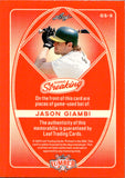 2025 Jason Giambi Leaf Lumber GOING STREAKING GAME-USED BAT 1/3 #GS-8 Oakland A's