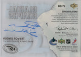 2005-06 Trevor Linden Upper Deck Ice GLACIAL GRAPHS AUTOGRAPH AUTO #GG-TL Vancouver Canucks