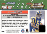 1999 Torry Holt Bowman's Best ROOKIE LOCKER ROOM AUTOGRAPH RC AUTO #RA5 St. Louis Rams