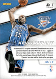2014-15 Kevin Durant Panini Prizm REPRESENTATIVES PRIZM #1 Oklahoma City Thunder 2
