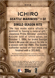 2015 Ichiro Topps UPDATE SERIES ETCHED IN HISTORY #EIH-6 Seattle Mariners