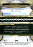 2019 Zack Greinke Topps Triple Threads ONYX 33/50 #54 Arizona Diamondbacks