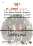 1998 Michael Jordan Upper Deck MJx TIMELINE #13 Chicago Bulls