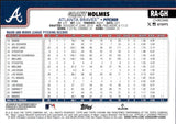 2025 Grant Holmes Topps Chrome AUTOGRAPH ROOKIE AUTO RC #RA-GH Atlanta Braves