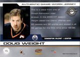 2001-02 Doug Weight Pacific GAME-WORN JERSEY 218/260 #15 Edmonton Oilers
