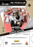 2025 Spencer Rattler Panini Mosaic IN FOCUS BLACK & GREEN PRIZM AUTOGRAPH 2/25 AUTO #IFS-SRR New Orleans Saints